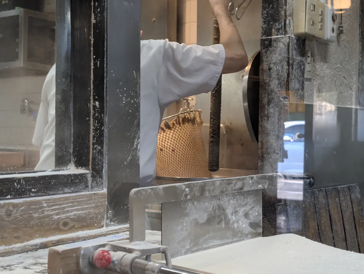 もり家の店内にあった案内と設備