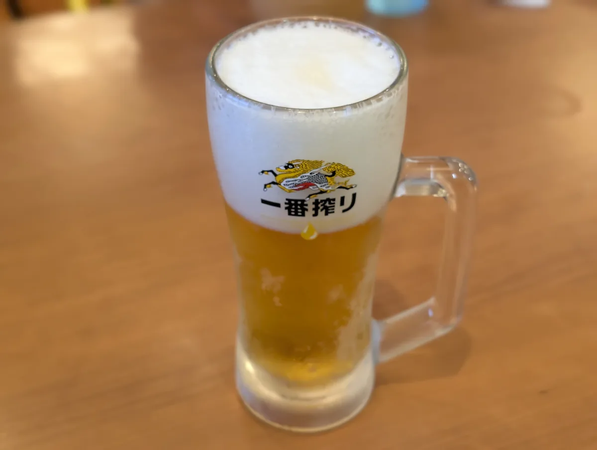 食事と一緒に楽しんだビール