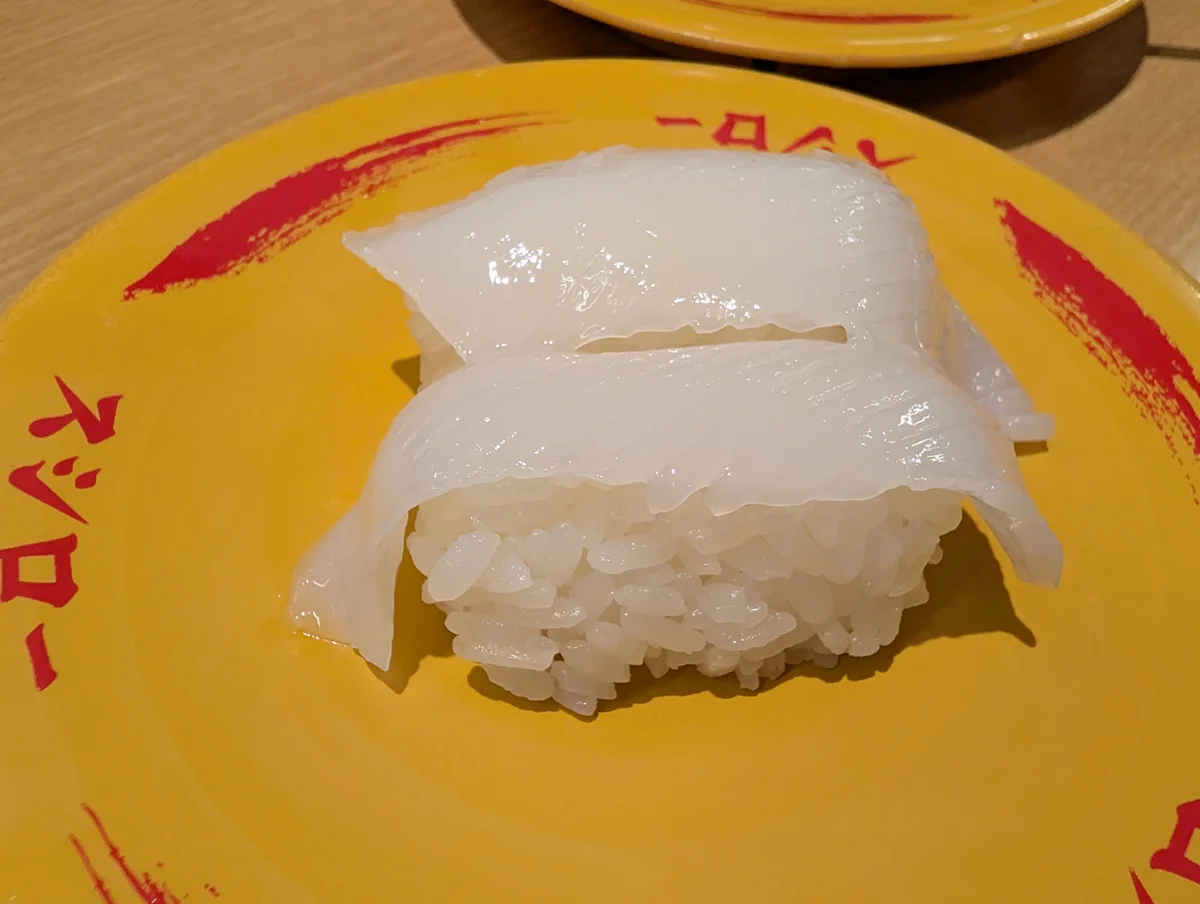 白いいかの握り二貫