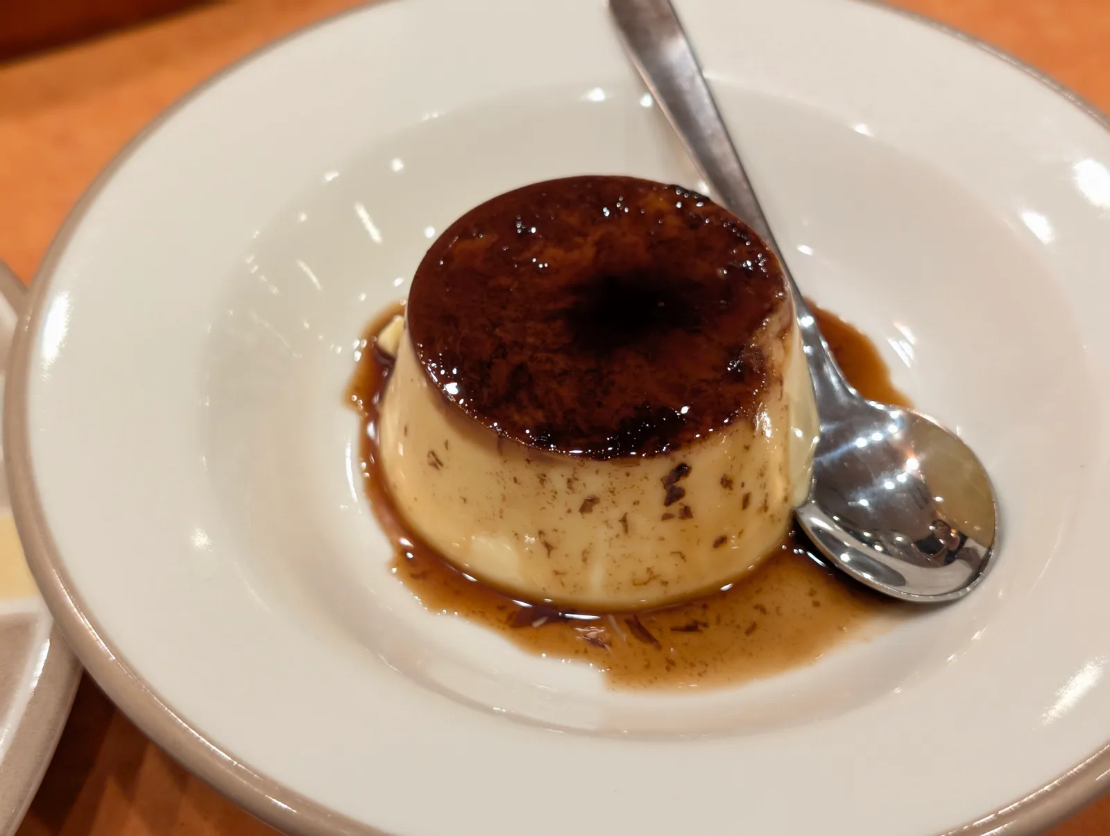 プリンのデザート