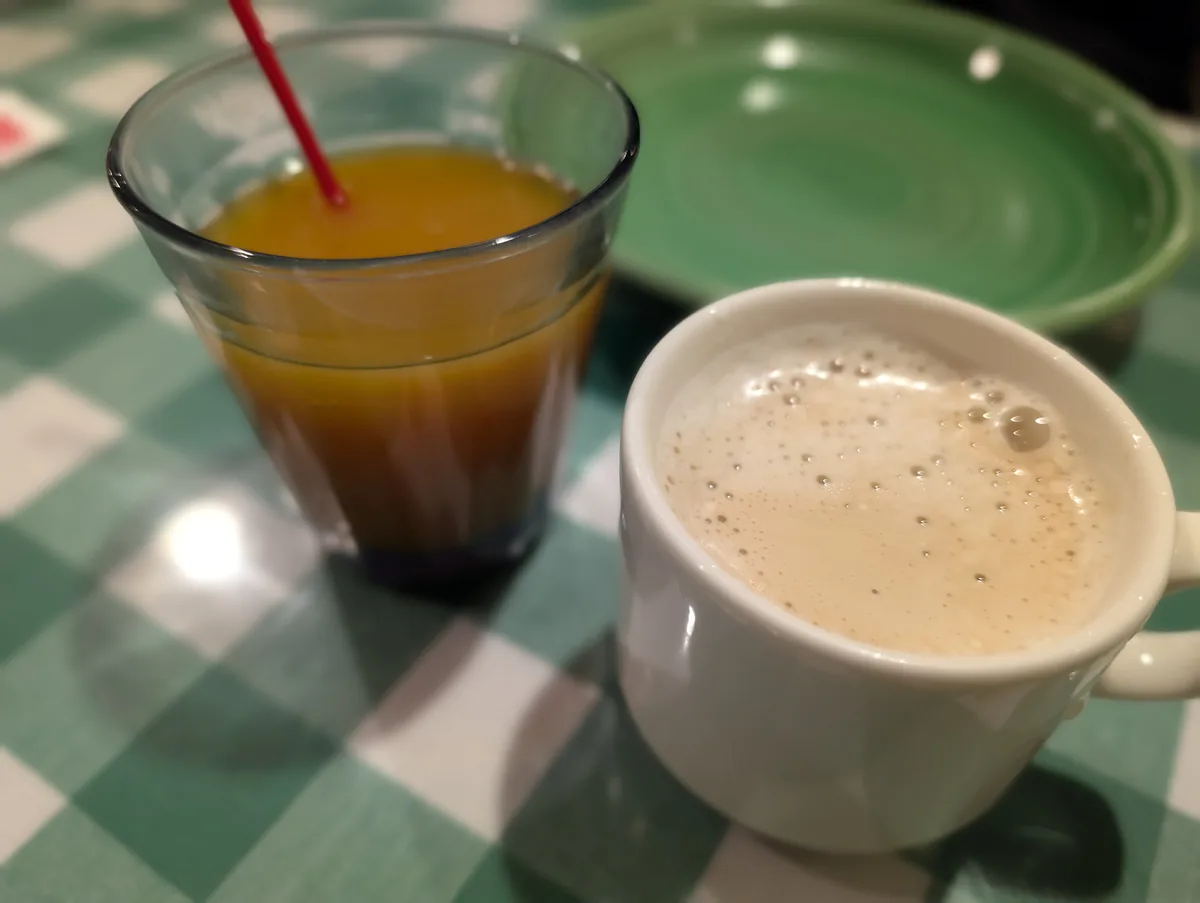 食事と一緒に用意したドリンク